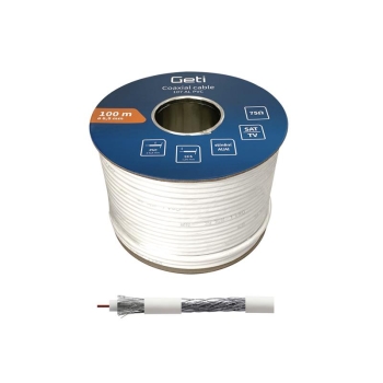 Coaxial cable GETI 107AL PVC (100m)