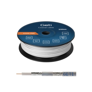 Coaxial cable GETI 121AL PVC (100m reel)