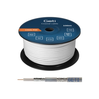 Coaxial cable GETI 125AL PVC (100m reel)
