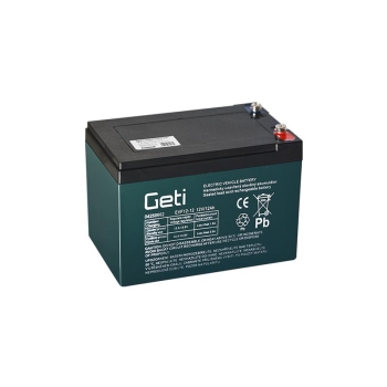 Sealed lead acid battery 12V 12Ah GETI  for electric motors