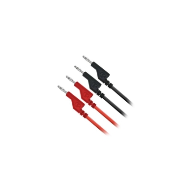 Connecting cable 0.35mm2 / 1m with bananas red, black GETI GT-L01