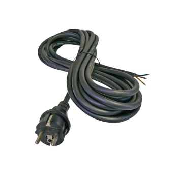 Power cord rubber 3x1,0mm2 3m black  GETI