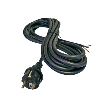 Power cord rubber 3x1,5mm2 3m black  GETI